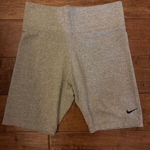 Nike Light Gray Women’s Biker Shorts